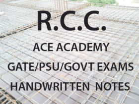ACE GATE NOTES – CIVIL ENGINEERING FOR ALL