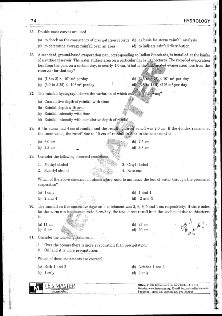 [GATE MATERIAL] IES MASTER Hydrology Study Material for GATE PSU IES ...