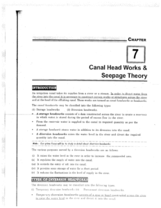 IES MASTER Irrigation Engineering Canal Headworks and Seepage Theory