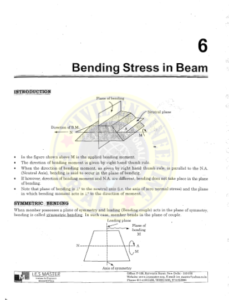 IES MASTER Strength of Materials 2 - Bending Stress in Beams