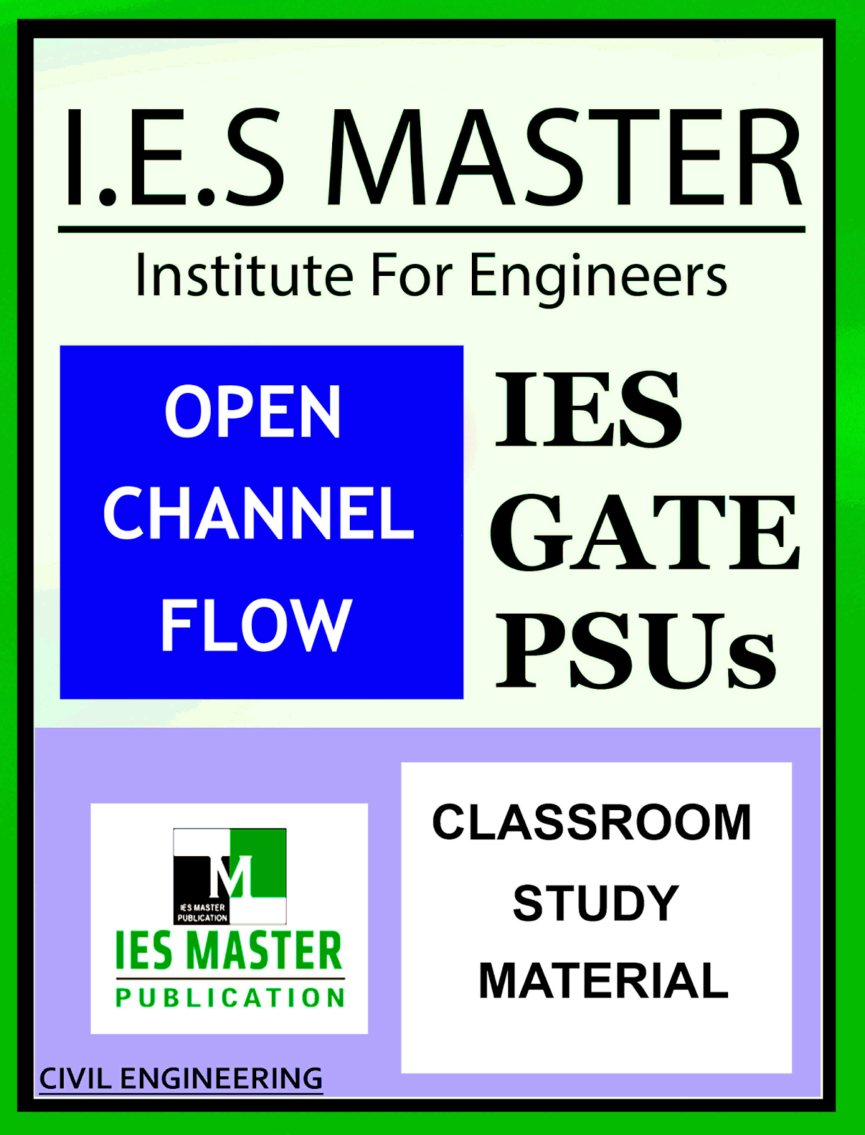 IES Master Open Channel Flow Main Page 1