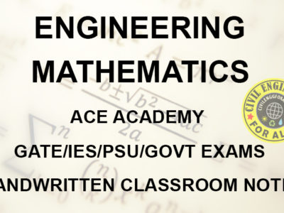 Engineering Mathematics ACE Academy GATE Handwritten Notes Free Download PDF CivilEnggForAll 1