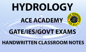 Hydrology ACE Academy GATE Handwritten Notes Free Download PDF