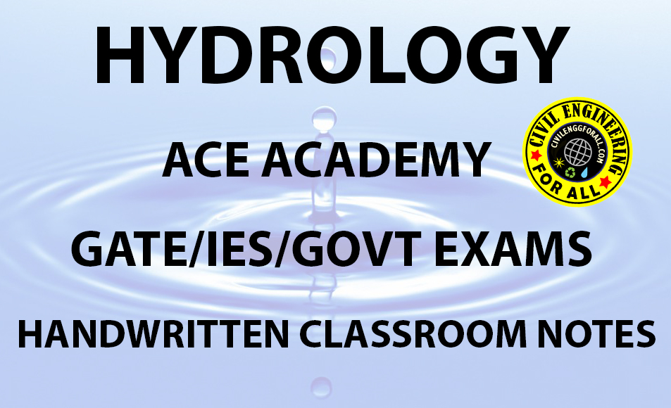 Hydrology ACE Academy GATE Handwritten Notes Free Download PDF CivilEnggForAll 1