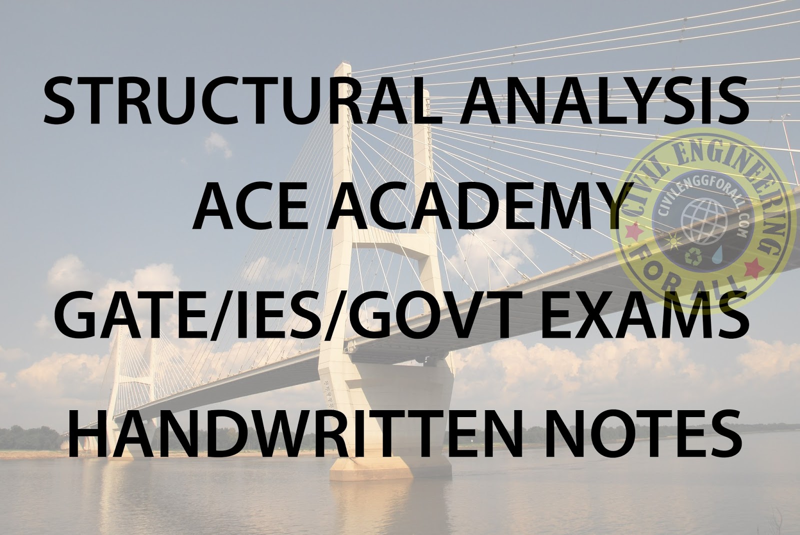 Structural Analysis ACE GATE Handwritten Notes Free Download PDF CivilEnggForAll 1