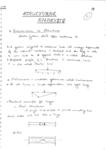 Structural Analysis ACE Academy GATE IES Notes Free Download PDF