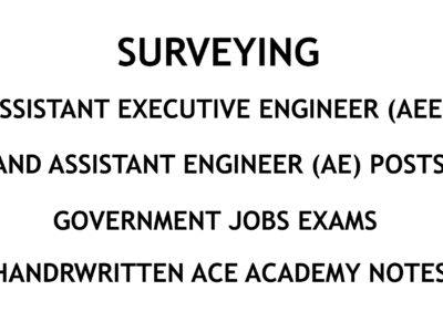 Surveying AE AEE Ace Academy Handwritten Notes PDF