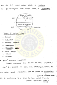 Geography AE AEE Ace Academy Handwritten Notes PDF