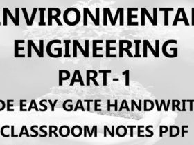 Environmental Engineering Made Easy GATE Handwritten Notes PDF