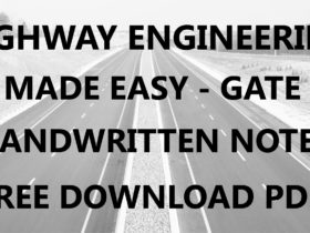 Highway Engineering Made Easy GATE Handwritten Notes Download PDF