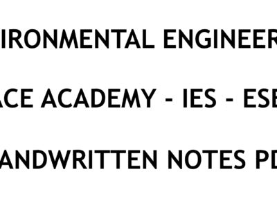 Environmental Engineering IES ESE Exam Ace Academy Notes