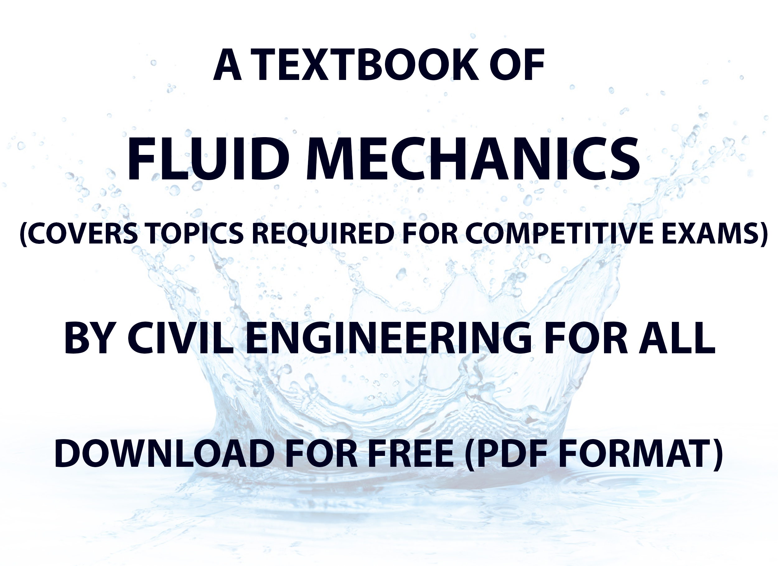 Fluid Mechanics Textbook by CivilEnggForAll Free Download PDF