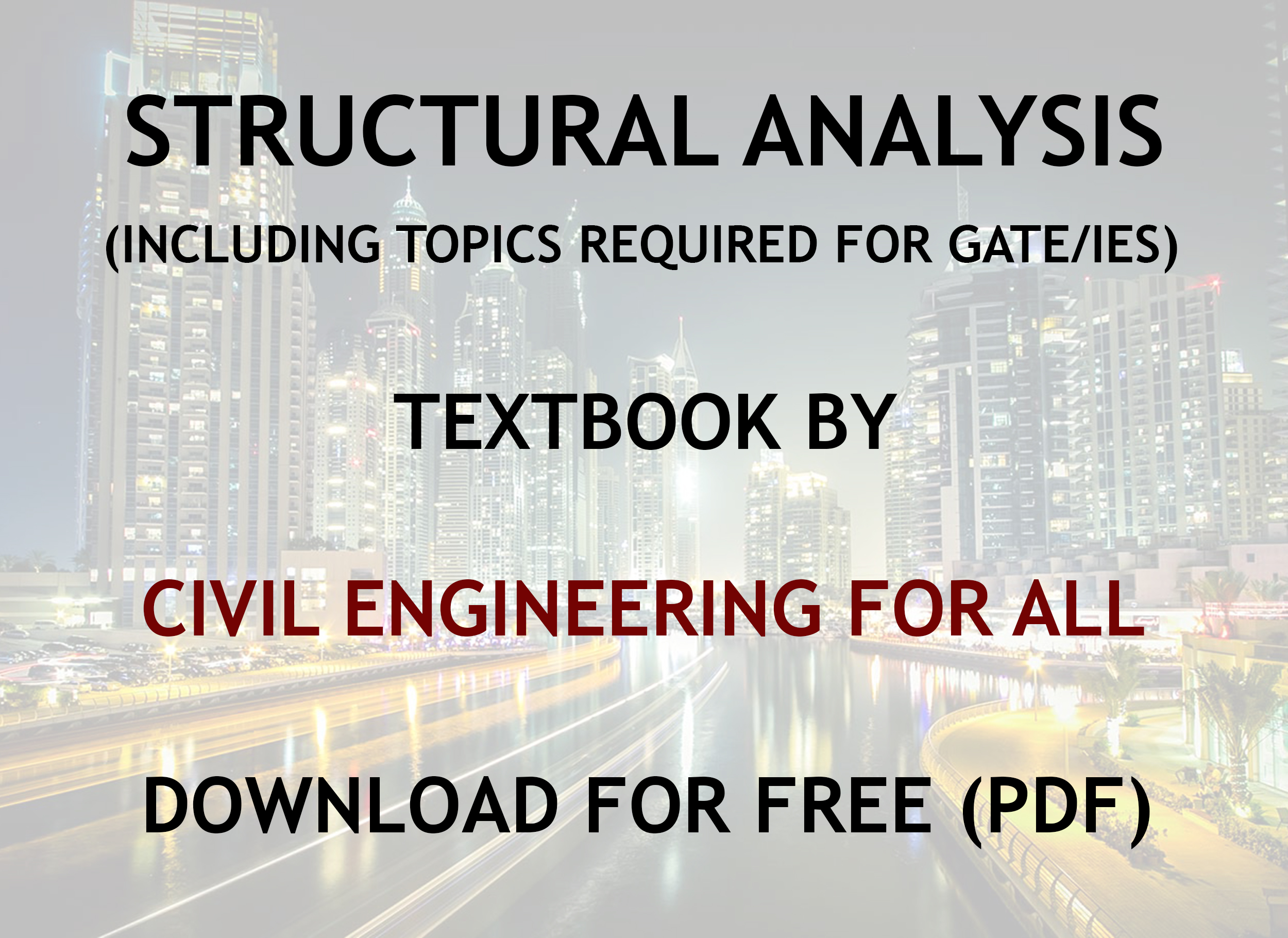 Structural Analysis Textbook By CivilEnggForAll