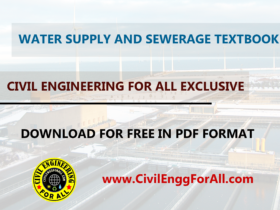 Water Supply and Sewerage Textbook CivilEnggForAll