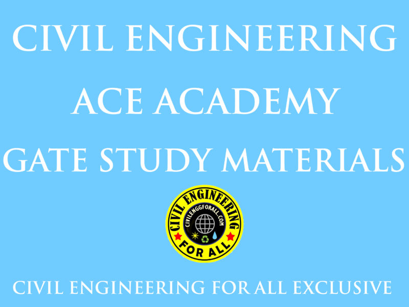 Ace Academy Civil Engineering GATE Study Materials PDF Free Download