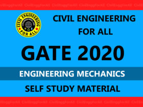 Engineering Mechanics Civil Engineering GATE 2020 Study Material Free Download PDF - CivilEnggForAll Exclusive