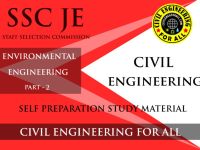 Environmental Engineering Study Material for SSC Junior Engineer (Civil Engineering) Exam PDF - CivilEnggForAll Exclusive
