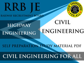 Highway Engineering Study Material for RRB Junior Engineer Exam PDF - CivilEnggForAll Exclusive