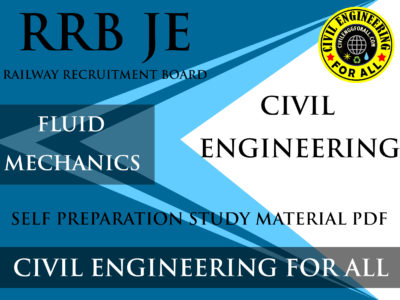Fluid Mechanics Study Material For RRB JE Civil Engineering Exam Free Download PDF CivilEnggForAll Exclusive