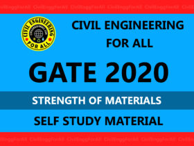 Strength of Materials Civil Engineering GATE 2020 Study Material Free Download PDF - CivilEnggForAll Exclusive