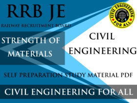 Strength of Materials Study Material for RRB Junior Engineer Civil Exam PDF - CivilEnggForAll Exclusive