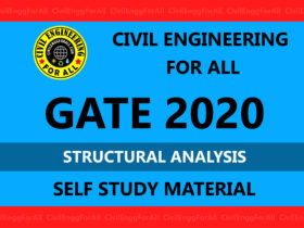 Structural Analysis Civil Engineering GATE 2020 Study Material Free Download PDF - CivilEnggForAll Exclusive