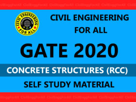 Concrete Structures(RCC) Civil Engineering GATE 2020 Study Material Free Download PDF - CivilEnggForAll Exclusive