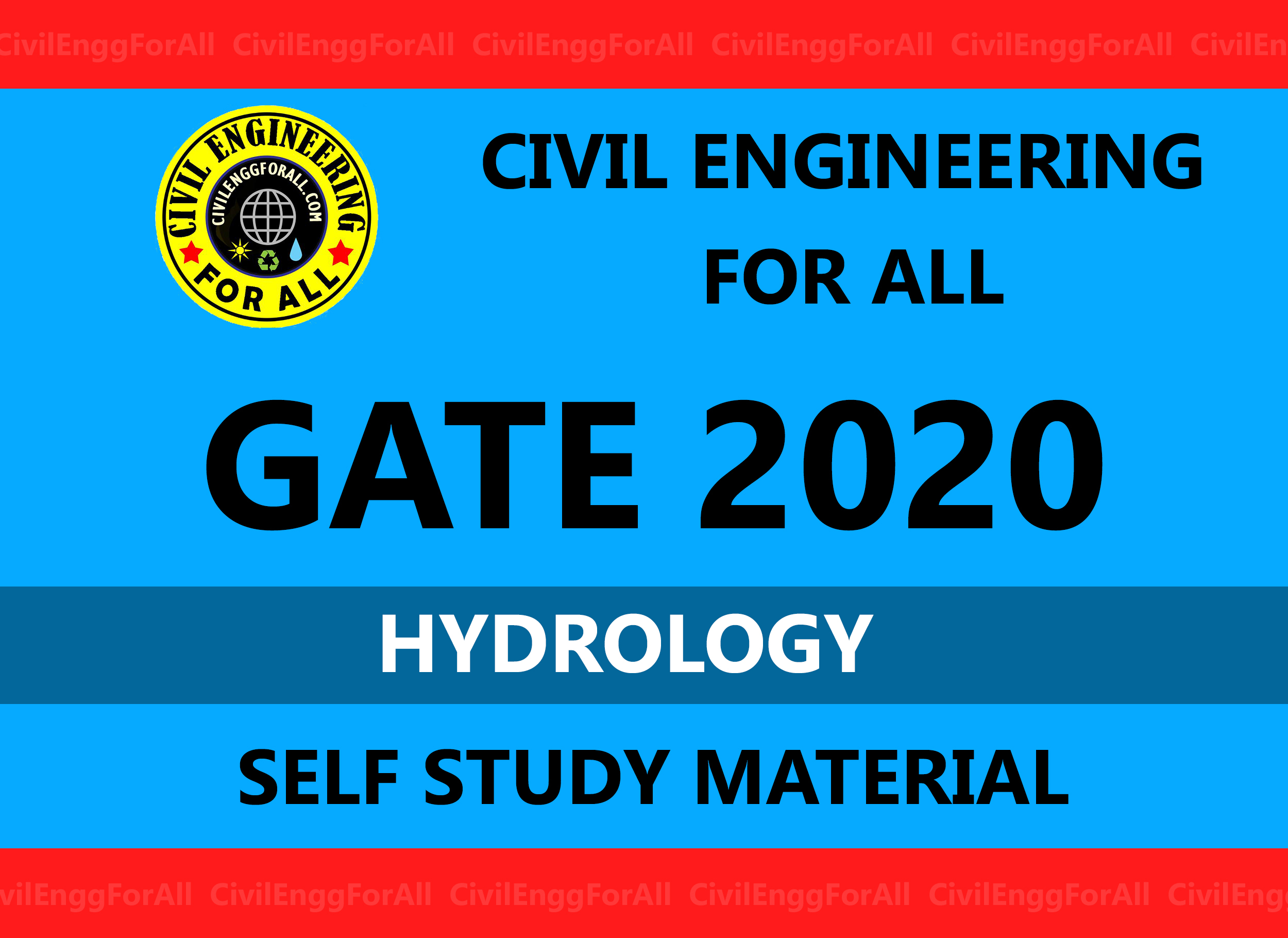 Hydrology Civil Engineering GATE 2020 Study Material Free Download PDF - CivilEnggForAll Exclusive