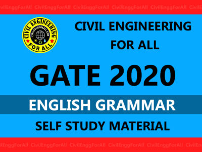 English Grammar GATE 2020 Study Material Free Download PDF - CivilEnggForAll Exclusive