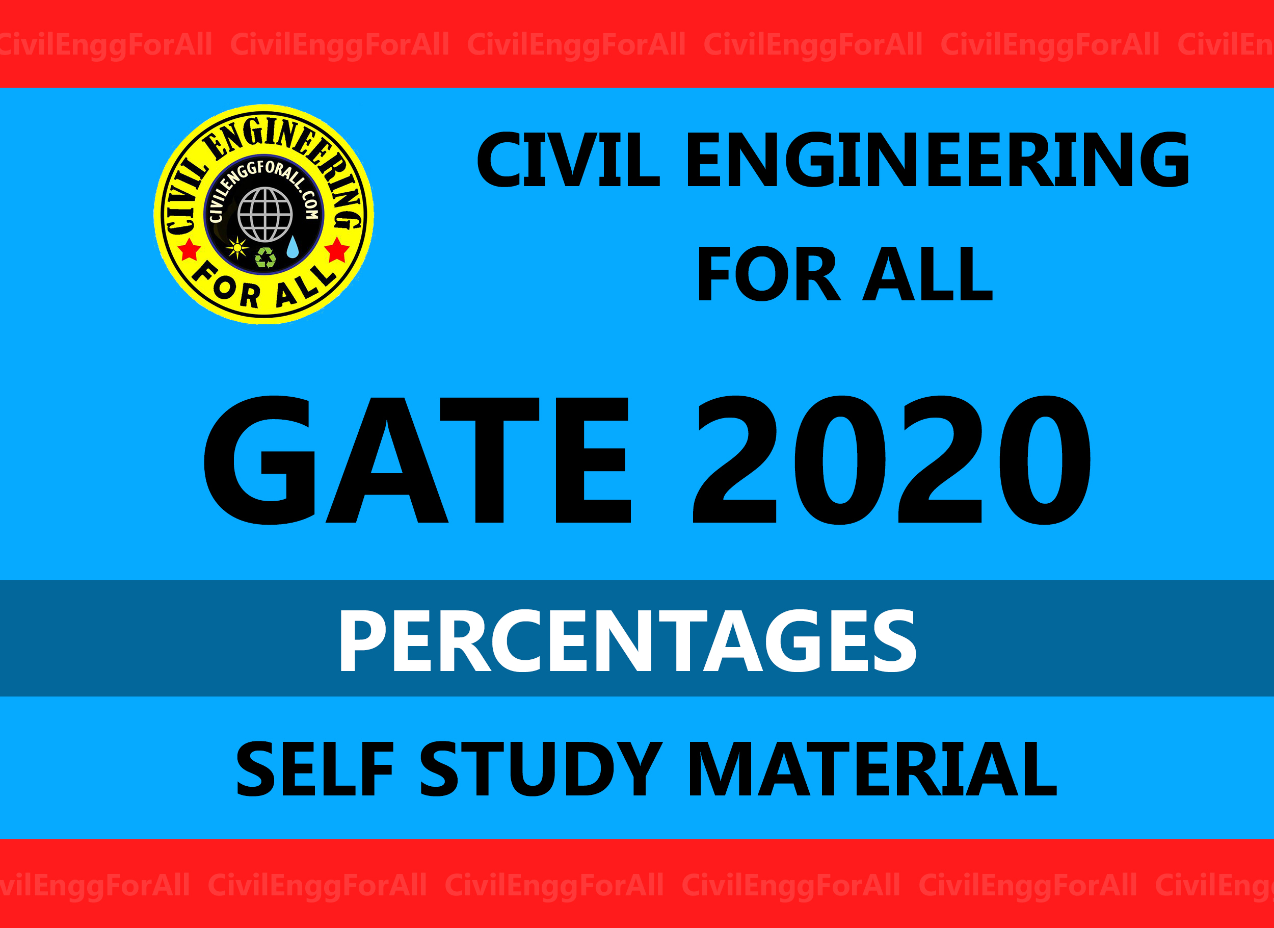 Percentages GATE 2020 Study Material Free Download PDF - CivilEnggForAll Exclusive