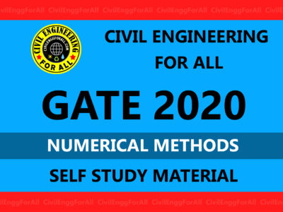 Numerical Methods GATE 2020 Study Material Free Download PDF - CivilEnggForAll Exclusive