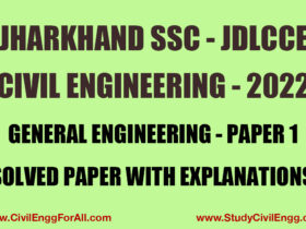 JSSC-JDLCCE-2022-Civil-Engineering-Paper-1-General-Engineering-Solved-Paper