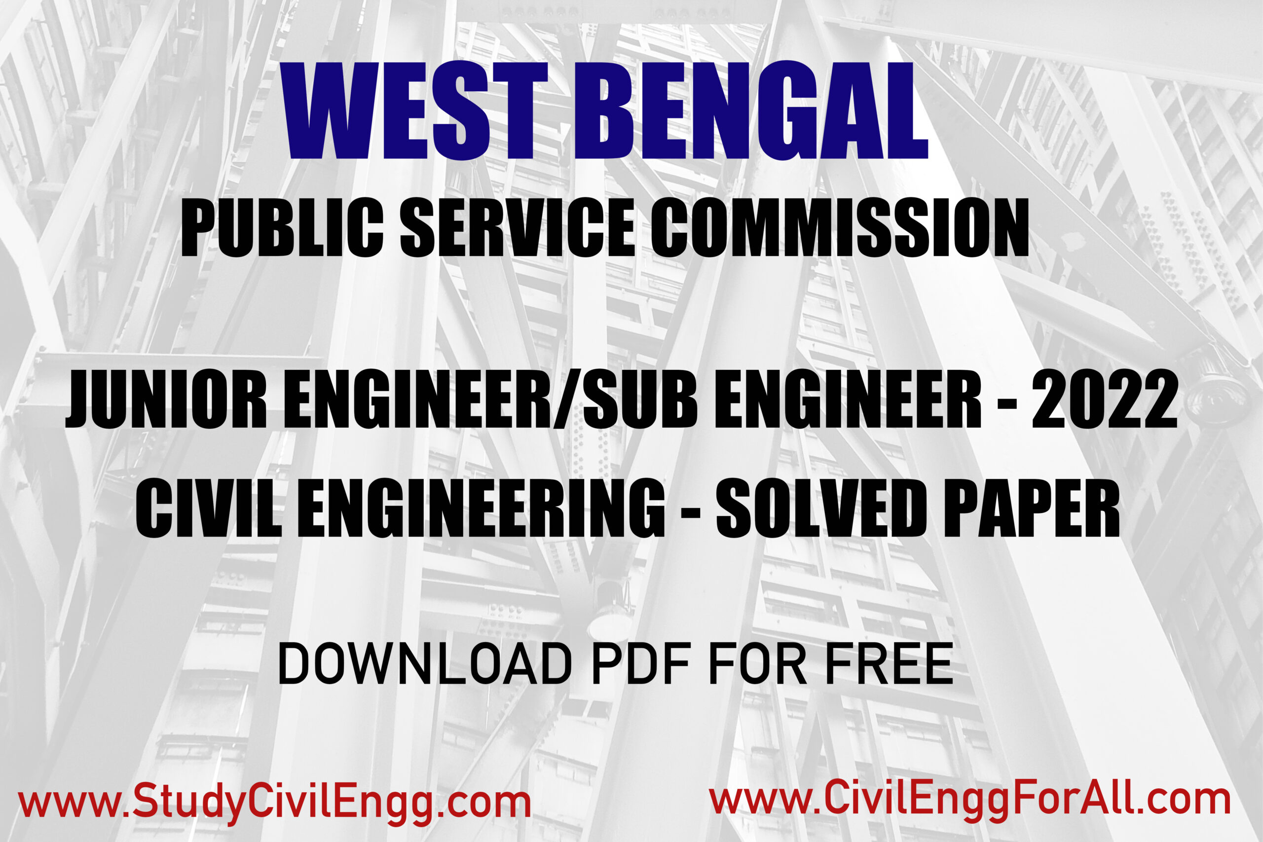 WBPSC - JEA AE Exam Solved Paper Free Download PDF - Post image