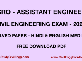 ISRO-Assistant-Engineer-Exam-2022-Civil-Engineering-English-Hindi-Medium-Solved-Paper-PDF-StudyCivilEngg.com-CivilEnggForAll.com-Hindi-and-English-Medium
